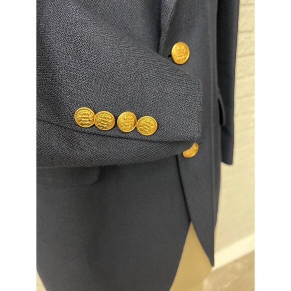 Haggar Clothing Co. Men Navy Sport Blazer Size 42L - Picture 5 of 13